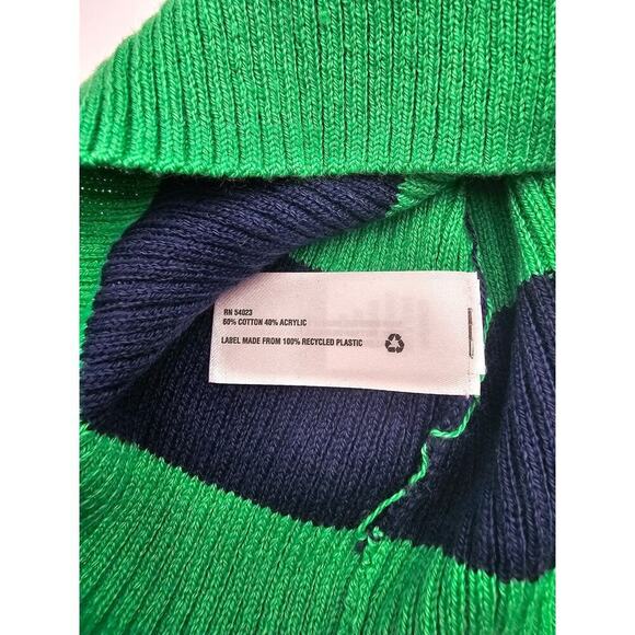 GapKids Girl's 6/7 Green and Navy Blue Turtleneck NWT and Polkadot Sweater GUC - Picture 13 of 16